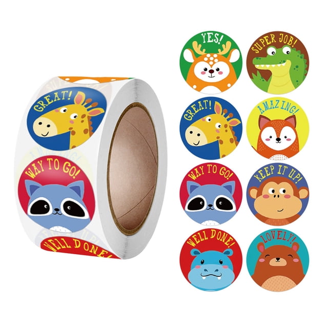 EGNMCR Stickers,Cute Stickers New Children Encouragement Sticker Cute Label Sticker Stickers Wedding