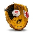 thumbnail image 2 of Franklin Sports Field Master Baseball + Softball Glove - Adult + Youth Mitt - 12.5" Righty - Black/Tan, 2 of 8