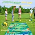 Sticky Golf Game Pro Practice MatGolf Balls Chip Games Mat Net Set for