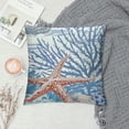 thumbnail image 2 of Pratyus Starfish and Corals Modern Rustic Decorative Couch Pillow Cases Square Design 1PC Home Decor 12x12in, 2 of 5