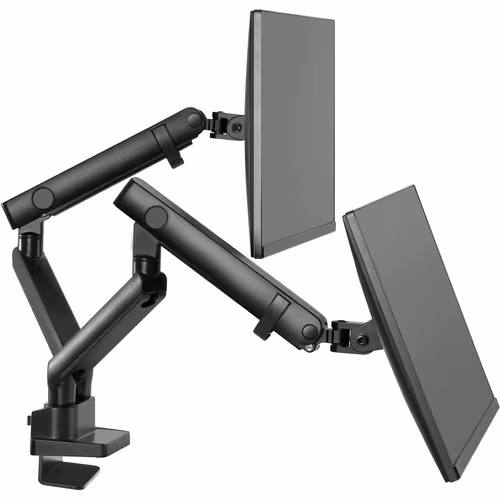 thumbnail image 5 of Amer Mounting Arm for Curved Screen Display, Flat Panel Display - Matte Black - 2 Display(s) Supported - 32" Screen Support, 5 of 5