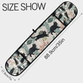 thumbnail image 3 of Yayeee Double Oven Mitt Kitchen Heat Resistant Baking 35" x7" Quilted Cotton Glove, Black Floral Cat Pattern, 3 of 6