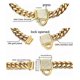 thumbnail image 2 of Collar De Cadena Para Perro Aiyidi Gold, 10 Mm De Ancho, Dis, 2 of 6