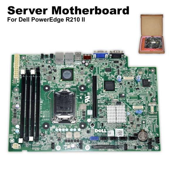 Pre-Owned Dell PowerEdge R210 II Motherboard, LGA1155, Intel C202, DDR3, ECC - F9NPY