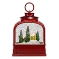 thumbnail image 3 of Kurt Adler 6.5-Inch Battery Operated USB LED Lighted Santa on Sleigh Lantern with Spinning Glitter Water, 3 of 6