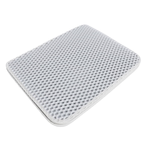 Double Layer Cat Litter Mat, Foldable Scratch Resistant Kitty Litter Trapping Mat for Cats Dog