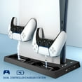 thumbnail image 4 of Support de Refroidissement Multifonction pour PS5 Numérique et Édition avec Disque, Chargeur de Poignée pour Consoles de Jeu, Crochet pour Écouteurs de Manette Support de Rangement PS5 Base Accessoires, 4 of 9