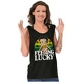 thumbnail image 4 of Betty Boop Saint Paddys Feeling Lucky Tank Top Tee Shirt Women Brisco Brands S, 4 of 5