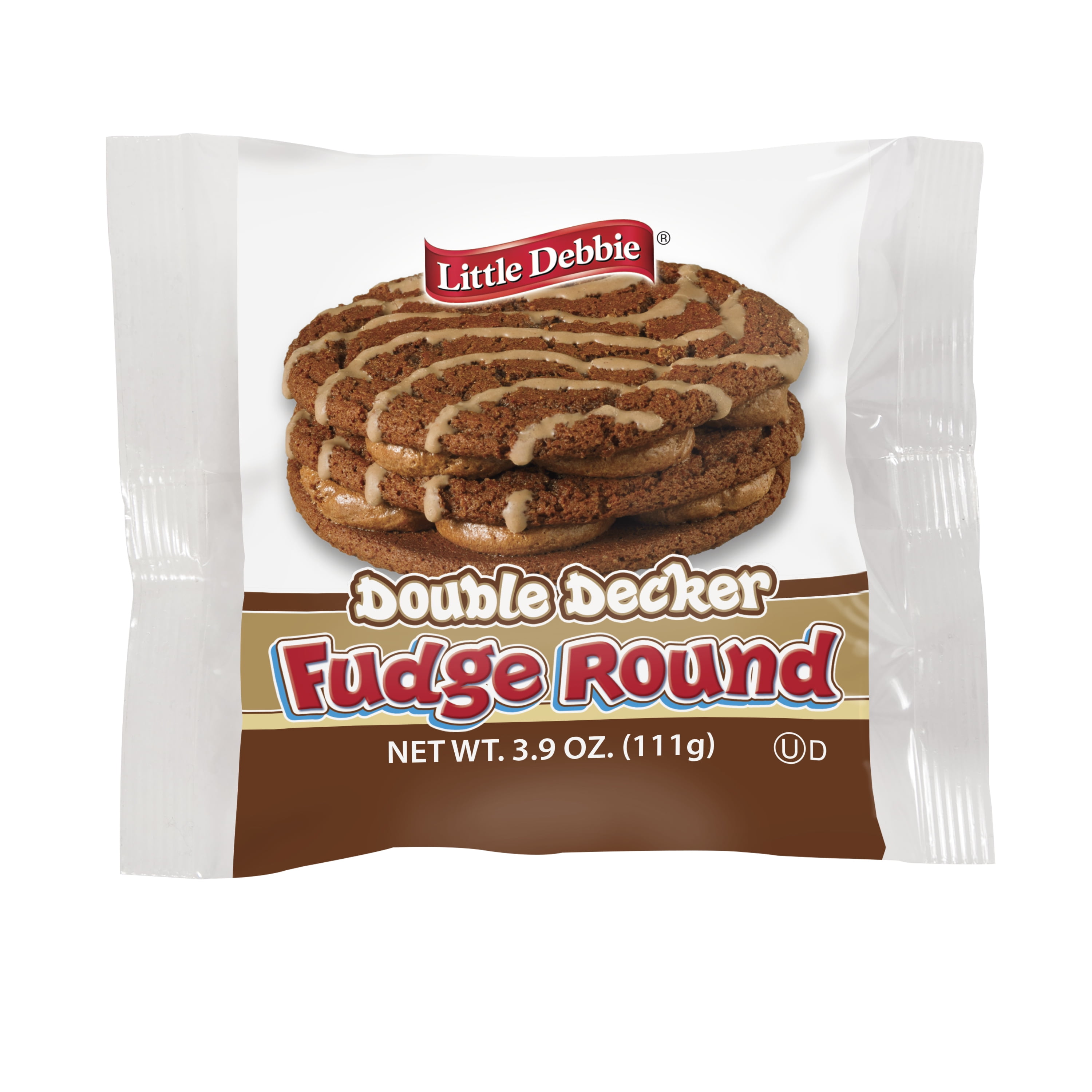Little Debbie Snack Fudge Round (Double Decker) Snack Cakes, 3.9 oz