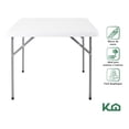 thumbnail image 2 of Mesa Plegable Cuadrada 86cm Plastico Fiesta Evento Reunion Kingshouse 300166, 2 of 9