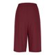 thumbnail image 2 of TaTaai Women Solid Color Loose Fit Cotton Linen Knee Length Shorts With Pockets Casual Summer Wear Lightweight Breathable Machine Washable No Fading Daily Outdoor Street Wear Gift, 2 of 8
