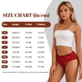 thumbnail image 4 of Balery Red Rose Ropa Interior de Algodón para Mujer con Dibujo – Braguitas Cómodas y Elásticas, Estilo Clásico-X-Large, 4 of 6