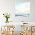 thumbnail image 3 of Kate and Laurel Sylvie Neutral Painterly Heavenly Framed Canvas Wall Art by Julie Maida 30 x 30 White, Coastal, Landscape, Beach, Nature Art for Wall Decor, Living Room, Bedroom, Office, Kitchen, 3 of 8