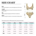 thumbnail image 4 of Kdxio Retro 70s 60s Flower Print Women's 2 Piece High Waisted Wrap Spaghetti Strap Summer Swimsuit Bikini Set-Small, 4 of 7