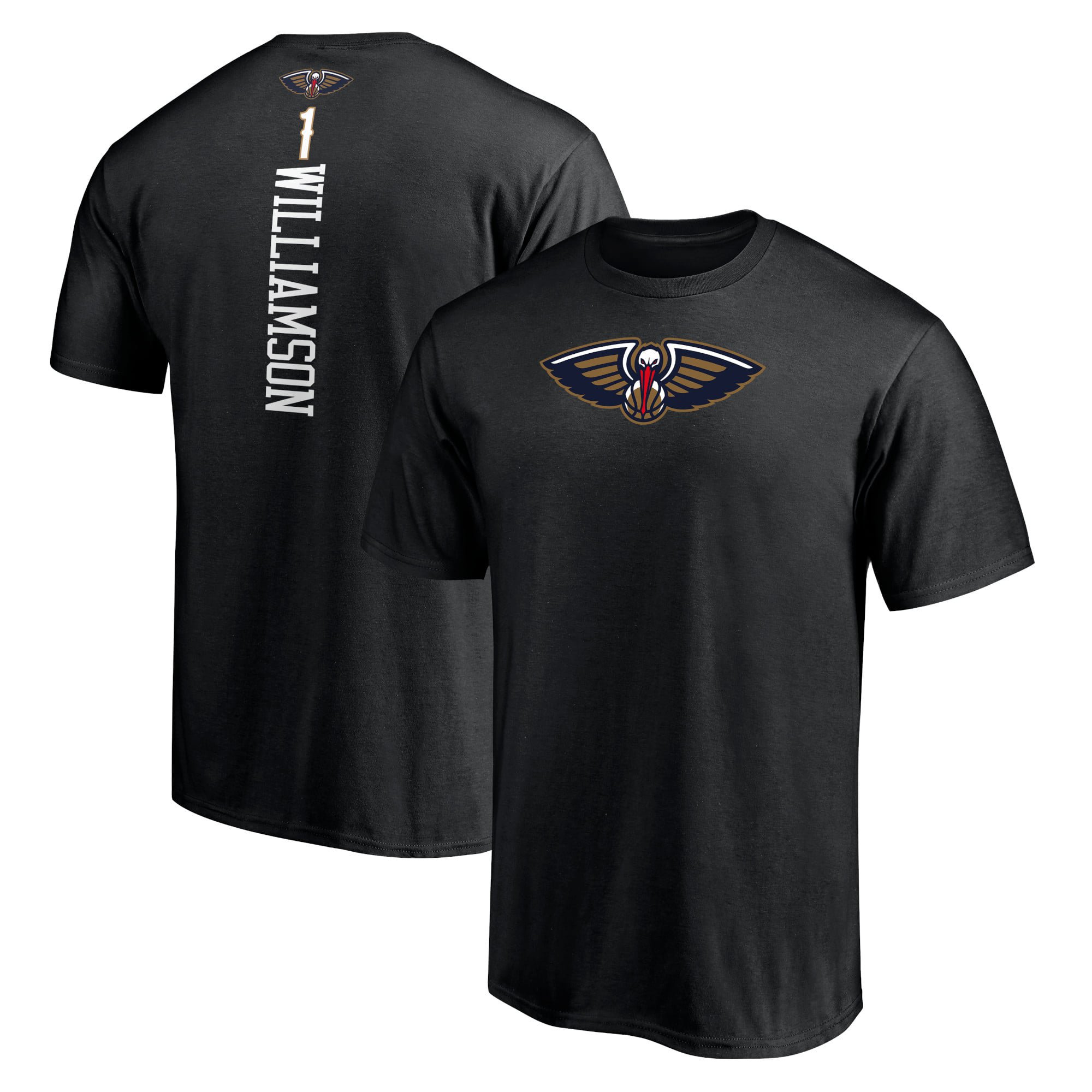 Men's Zion Williamson Black New Orleans Pelicans Playmaker Name & Number T-Shirt