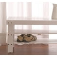 thumbnail image 4 of Dtwnek Solid Wood Shoe Bench for Living Room, White, 4 of 5