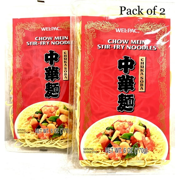 Chow Mein Stir-Fry Noodles | No Egg | 6 Oz | Pack of 2