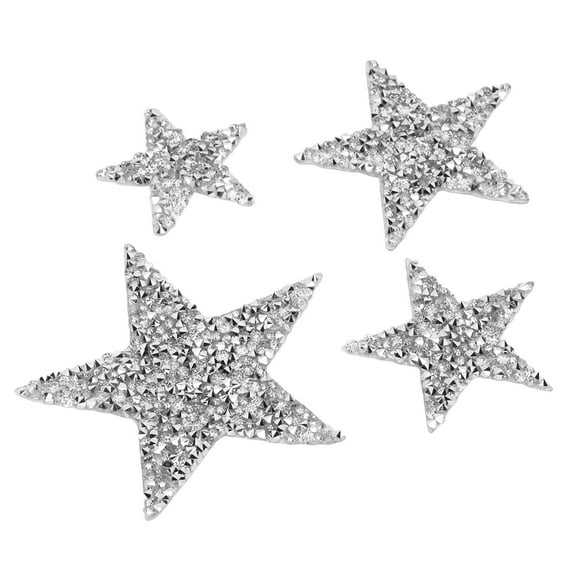 20pcs Rhinestone Star Patches Exquisite Beautiful Iron On Patches Sew On Patches for Jackets Bags
