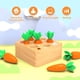 thumbnail image 5 of Juguete para niños de 1 año, Juguete de Madera, Desarrollo de Formas, clasificación y combinación, Juego de recolección de Zanahorias, Regalo de cumpleaños para niños pequeños, niños y niñas de 12 Me, 5 of 5