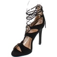 thumbnail image 2 of Nature Breeze Kent Women Lace Up Caged Gladiator Sandals With Zipper Closure, 2 of 4