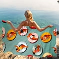 thumbnail image 5 of 200+ Optional Beach Towels, Large, Lightweight, Sand Free, Quick Drying, Absorbent, Colorful Luxury Prints, Multi-Purpose Travel Pool Yoga Fitness Towels on Clearance, 5 of 6