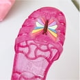 thumbnail image 4 of FSYBOA Girls Jelly Sandals, Closed Toe Princess Adjustable Strap Non-Slip Girls Beach Shoes Pink Size 2.5(Big Kids), 4 of 9