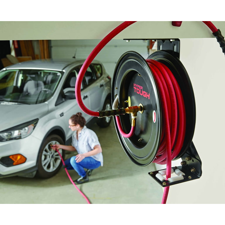 VEVOR Retractable Air Hose Reel 3/8 IN x 50 FT Hybrid Enclosed or Air Hose  Max 300 PSI - Bed Bath & Beyond - 38336180
