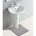 thumbnail image 4 of Contour Bath Rug Memory Foam Mat 3D Pebble 20”L x 20”W Light Gray, 4 of 6