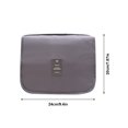 thumbnail image 3 of Colgante de aseo Bolsa Multi-capa Oxford Paño Portátil Cosmética Cosmética Suministros de gran capacidad Organizador Bolsas de almacenamiento Hogar Elenxs HA010962-01, 3 of 7