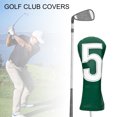 thumbnail image 3 of CSChome Housse de Golf en Cuir Faux Cuir Housse de Tête de Club de Golf Style Britannique Vert Imperméable Résistant à l'Usure Protection de Tête Accessoires de Club de Golf, 3 of 6