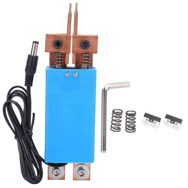 Bolígrafo de soldadura por puntos a batería, máquina de soldadura de mano con gatillo automático, accesorio W01 azul