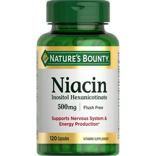 Solgar Niacin (Vitamin B3) 500 mg, 250 Vegetable Capsules - Cardiovascular  Support - Energy Metabolism - Non-GMO, Vegan, Gluten Free, Dairy Free