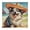 Chihuahua/Blue Multi, variant on Gracie Mills Dog Canvas Wall Art Surfing Corgi 16x16 Inch GRACE-15558