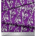 thumbnail image 3 of Soimoi Poly Georgette Fabric Leaves & Floral Block Fabric Prints by Yard 42 Inch Wide, 3 of 3
