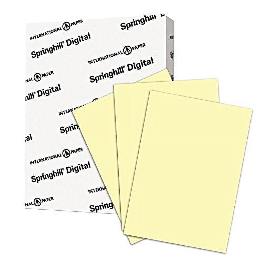 Springhill Digital Opaque Colors Canary, 60lb, Ledger, 11 x 17, 500 Sheets / 1 Ream, Made In The USA