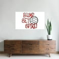 thumbnail image 3 of CafePress - Bump, Set, Spike Wall Decal - 35x21 Wall Decal, 3 of 3