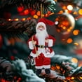 thumbnail image 2 of CuiLiyq Christmas Santa Figurines, Standing Santa Claus Figure Wearing Coat Clothes, Gifts for Winter Home Table Xmas Party (Acrylic), 2 of 6
