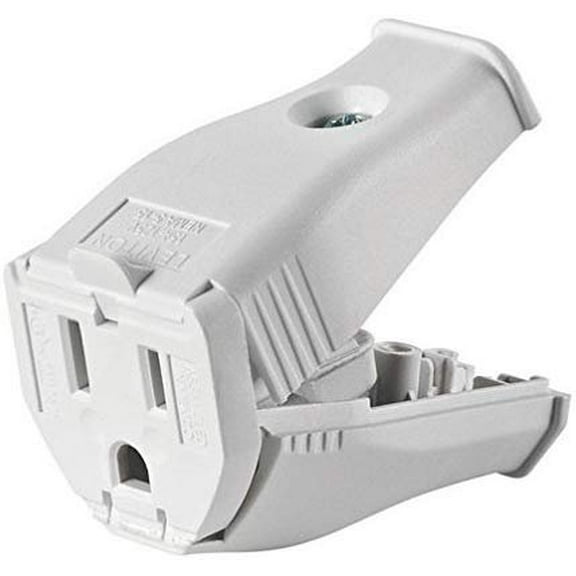 Leviton Connector 3W102 - 15A Universal Shape - White
