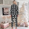 thumbnail image 5 of FASHOFT Christmas Pajamas for Women Set Cute Xmas Print Long Sleeve Button up Shirts and Pants 2 Piece Christmas Pjs Soft Holiday Sleepwear Loungewear L, 5 of 5