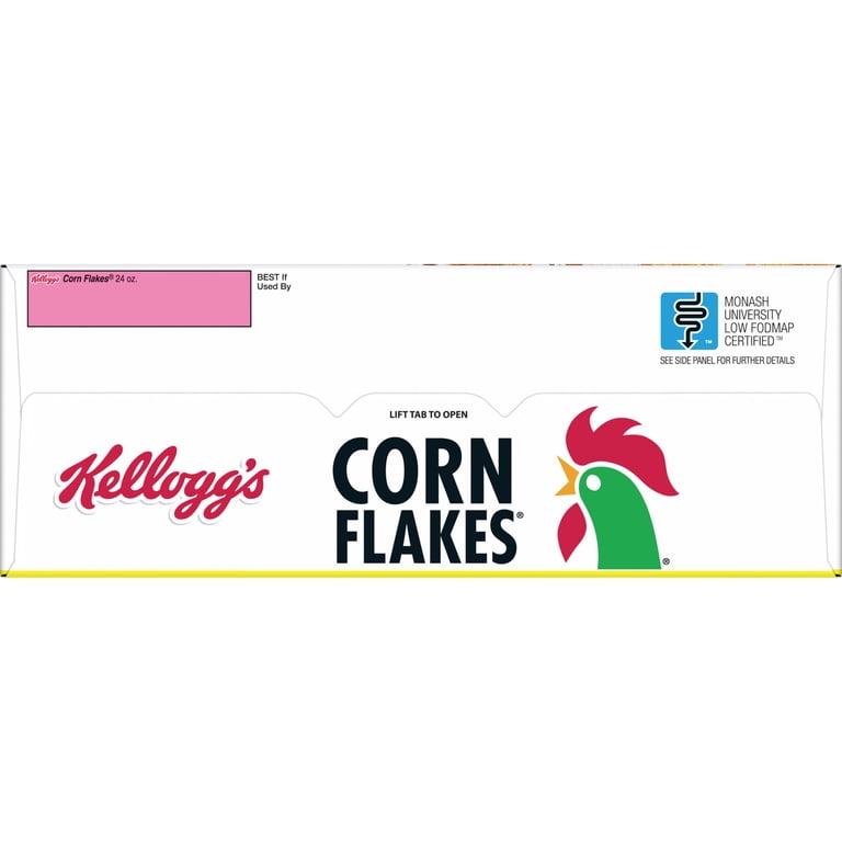 Kellogg's Corn Flakes Cereal – Original & Best, 24 Oz Box, Fat-Free, Good Source Of 10 Vitamins & Minerals
