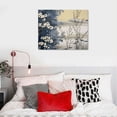 thumbnail image 3 of General Canvas Painting 20x16in Wall Art Picture Blue and White 3D Landscape with Gold Foil 20x16in, 3 of 3