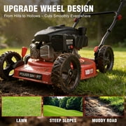PowerSmart 144cc 18 Gas Push Lawn Mower, Steel Deck, 5-Position Height Adjustment