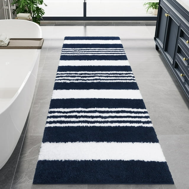 Alfombra de baño LOCHAS Long Runner, 60 x 150 cm, antideslizante, color azul marino