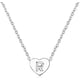 thumbnail image 1 of Collar con letra inicial de corazón de amor pequeño de plata para mujeres y niñas, collar con Gargantilla con Colgante para Nombre personalizado del alfabeto AZ, 1 of 3