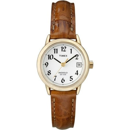 Women's Easy Reader T2J761 Brown Leather Analog Quartz Dress Watch