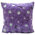 thumbnail image 1 of Fundas de almohada moradas, funda de almohada floral moderna, fundas de almohada de 30 x 30 cm (12 x 12 pulgadas), funda de almohada cuadrada de seda artística, almohadas con lazo de flores de, 1 of 6