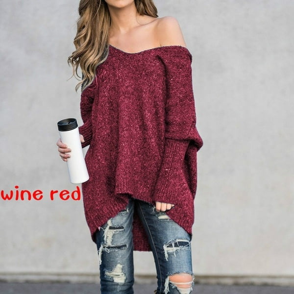womens off the shoulder sweater