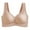 Beige, variant on WREESH Sports Bras For Women Fashion Bra Wire Free Underwear Bra Everyday Underwear Yellow