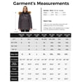 thumbnail image 5 of WenVen Women's Puffer Coat Waterproof Winter Jacket Quilted Zip-up Snow Parka with Hood Charcoal XL, 5 of 13