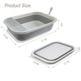 thumbnail image 2 of Inodoro plegable para gatitos Chuyouan Open Cat, gris, 2 of 6